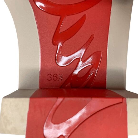 Christian Louboutin Horse Guarda Chain Strap Combat Boot Speckled EU 36.5 US 6.5 - Picture 10 of 10